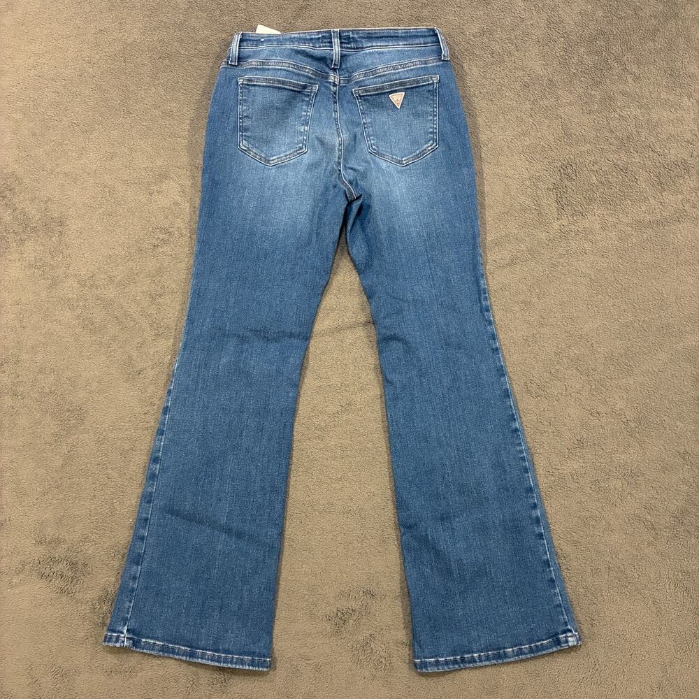 GUESS Blue Mid Rise Bootcut Jeans Medium Wash Cotton Denim Women's Size 31 - Picture 2 of 10